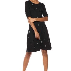 Kensie Black Sweater Dress with Jewels New W/Tag